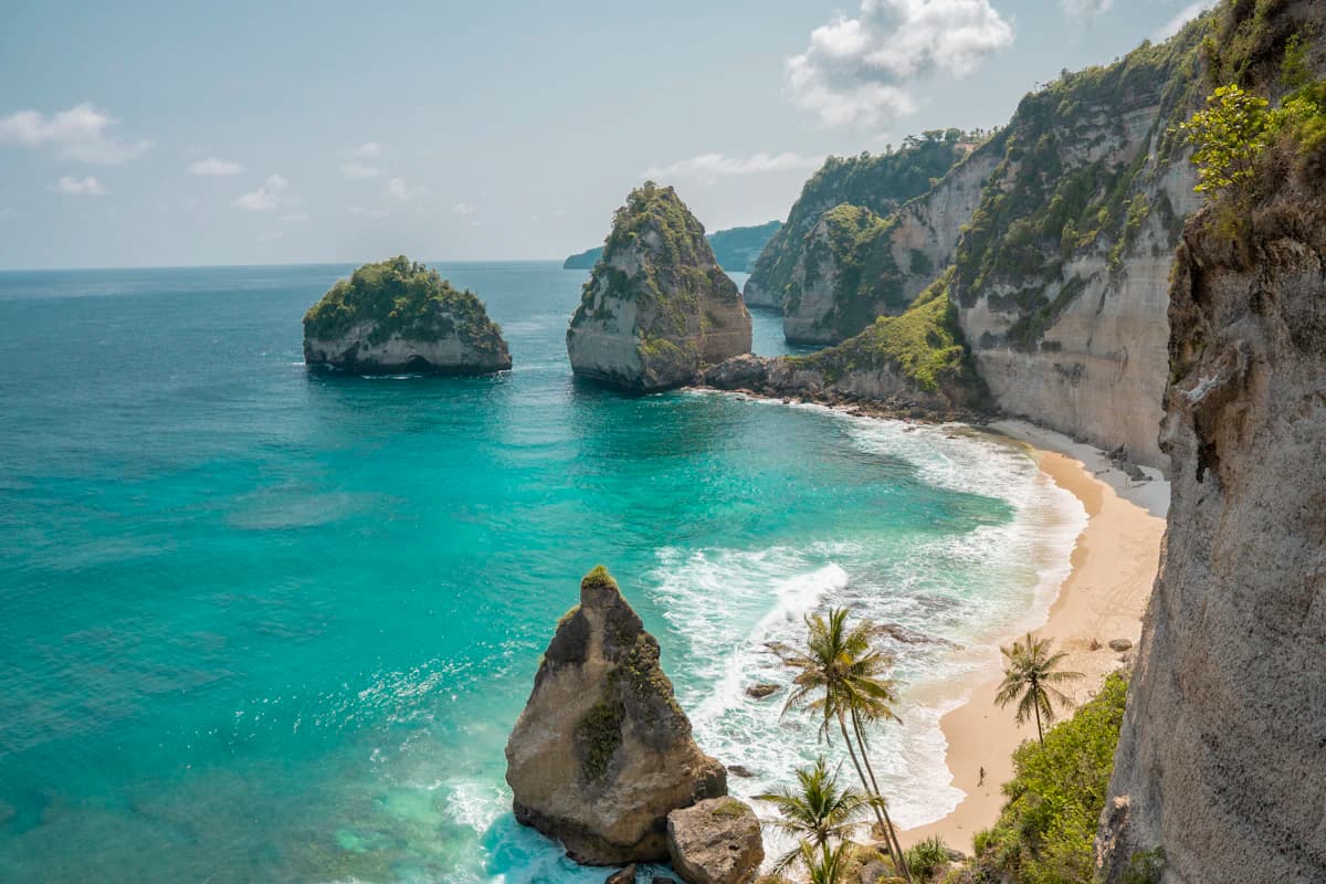 Cliff coast on Nusa Penida